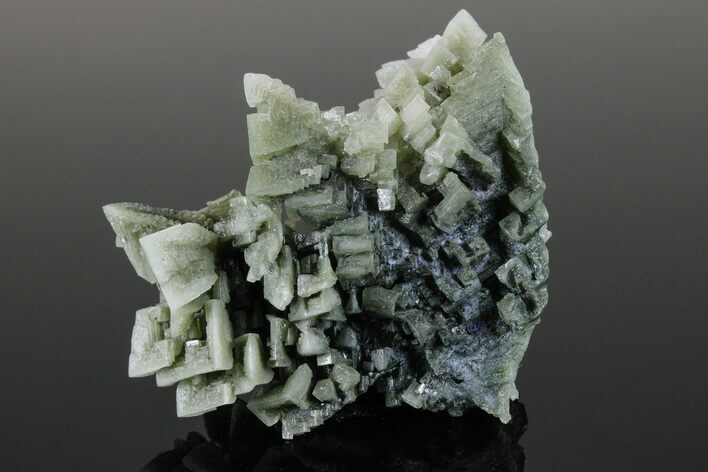 Skeletal Halite Crystals with Tolbachite - Poland #175419